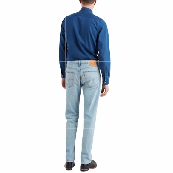 Levi’s 505™REGULAR FIT MEN'S JEANS Blue - Picture 4 of 5